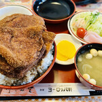 Tsuruga Yoroppa Ken - パリ丼の味ミンチカツ
      大カツ丼4切セット(カツ丼＋大盛り 両方(ごはん大盛り＋1切)＋セット)