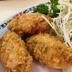 蘭蘭 - カキフライ(ラーメンセット向け) カキフライ定食用はもっと大粒