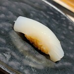 鮨 唐島 - 追加）スミイカを塩と柑橘で