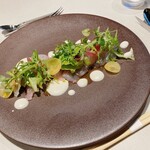 水ノ雅 KYOTO FUSHIMI - お魚飲みが透き通っていて新鮮なのが目でも分かります