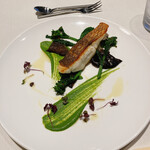 水ノ雅 - 鯛のポワレは皮がパリパリで身はしっとり美味しい