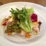 ラ スフォリーナ - イサキ、水蛸、真鯛のカルパッチョ