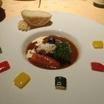 金蘭荘 花山 - 肉料理：ほっぺたが落ちる山ぶどう酒煮