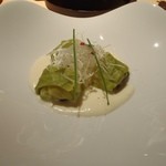 金蘭荘 花山 - 二の菜：冬甘菜のあったか包み