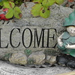 ケル シャンス - 小さなお出迎えの看板