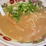 天下一品 - 本日はメンマトッピングでは無くネギ大で（ちょっちゅ食べかけ）