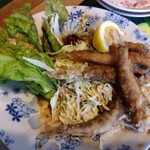 大ちゃん - ニギスの唐揚げ　骨まで美味しく頂けるサイズです