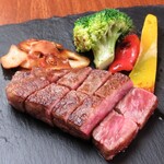 A4 grade ``Hiroshima beef Steak'' with an exquisite balance of fat and lean meat