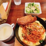 CAFE&BAR 1363 - 焼きパスタ(ナポリタン)_¥900