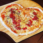 Heart-shaped pizza Margherita