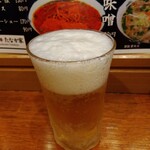 俺の中華たなか家 - 冷え❄冷え❄グラスに移しても「泡立ち」バッチリ♭