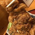 うなぎ とんかつ 濱亀 - から揚げ大きさ13×8㎝