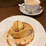 La cuisine de UOTAMA - きなこと黒蜜のフレンチトーストとホットコーヒー