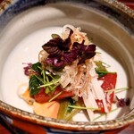 日本料理 柳燕 - 女川の鮪のヅケと鮟肝