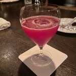 バー エイジング - ブラッディーオレンジのカクテル