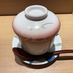 Shinjuku Sushi Fukuju - ズワイ蟹と黒トリュフの茶碗蒸し