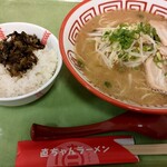 直ちゃんラーメン - 高菜ご飯＆直ちゃんラーメン　計1,210円(ﾟдﾟ)！