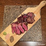 肉バルサンダー - 岩泉短角牛 肩ロース炭火焼ステーキ