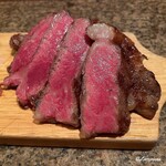 肉バルサンダー - いわて南牛 黒毛和牛サーロイン炭火焼ステーキ