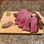 肉バルサンダー - いわて南牛 黒毛和牛サーロイン炭火焼ステーキ