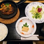 洋食 花乃湯 - 花乃湯膳 飛騨牛ハンバーグ150g  1,500円