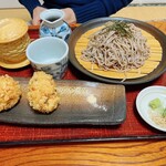 Famiri Dainingu Kodamaya - 毘沙門揚げとお蕎麦のセット