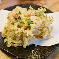九つ井 本店 - かき揚げ