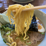 ラーメン山岡家 - 麵はこんな感じ