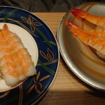 大起水産回転寿司 - エビ食べ比べ