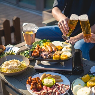 夏季限定!在露臺上舉辦空手BBQ套餐