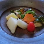 お食事処 手毬 - 鰆の春菊ソース