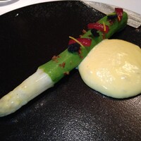 レ セゾン - ホワイトアスパラ　瑞々しくクリームソース合いました