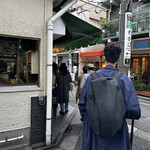 たいやき わかば - 作ってる風景と行列