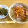 Sanukiya - 料理写真:天ぷらうどん580円＋おにぎり100円＋いなり寿司100円