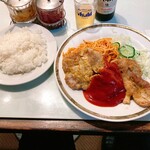 カレーの店 タカサゴ - ポークピカタ1150円