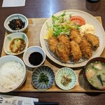 味の正福 - 牡蠣フライ定食