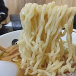 食堂 はせ川 - ツルツル感マックスの中太麺