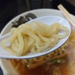 食堂 はせ川 - 東京製麺の中太麺