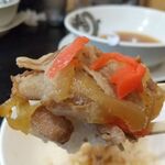 食堂 はせ川 - 紅ショウガが合う