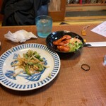 沖縄家庭料理 うるま - ゴーヤチャンプル、ピリ辛のソーセージ炒め