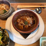 ジョイ トリップ カフェ - 手ごねハンバーグランチ1,400円