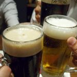 北の一 - 生ビールはスーパードライ、
            黒生とハーフアンドハーフもある