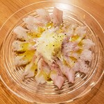 Kaise Mbaru Mare - 新潟産 沖メバル カルパッチョ　1100円