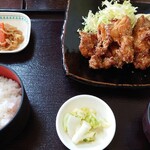 たまや - 甘辛鳥竜田揚げ定食 1,200円