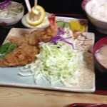 三浦屋 - エビフライとカキフライ定食