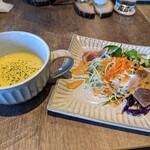 Le cafe NISHIHARA Par Hiro Kitagawa - ランチのサラダとスープ