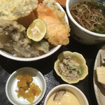 和食さと - すだち香る秋の味覚天丼御膳 ¥1399(¥1538税込)
