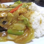 老広東 - 加里鶏片飯（大盛）