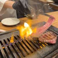 焼肉割烹QUON - 牛タン横切りはさっと炙る