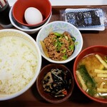 Sukiya - 牛たま朝食セット並　390円